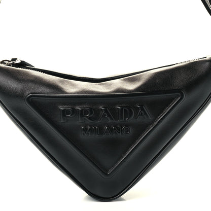 Prada Grace Lux Triangle Pouch Black 8 of 10