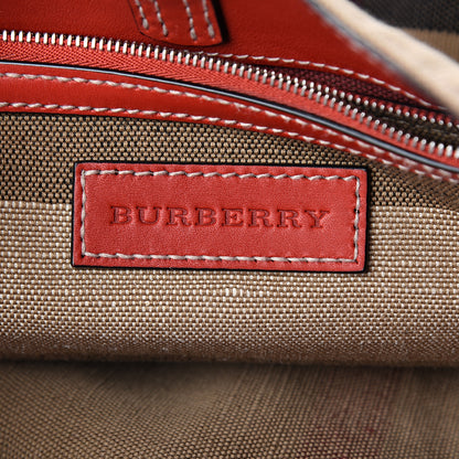 Burberry Canvas Mega Check Medium Maidstone Cadmium Red 5 of 8