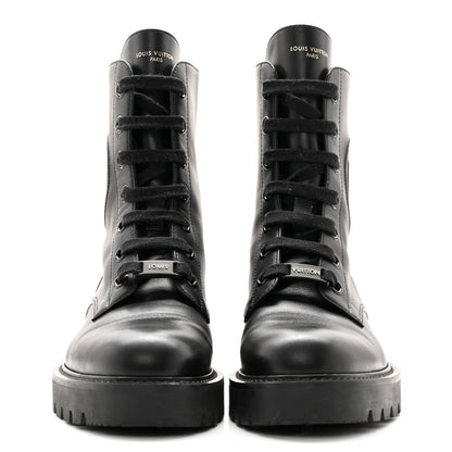 Louis Vuitton Calfskin Territory Ranger Boots 37 Black 2 of 11