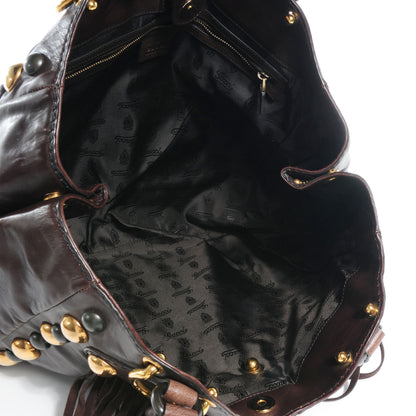 Gucci Leather Babouska Medium Tote Brown 5 of 7