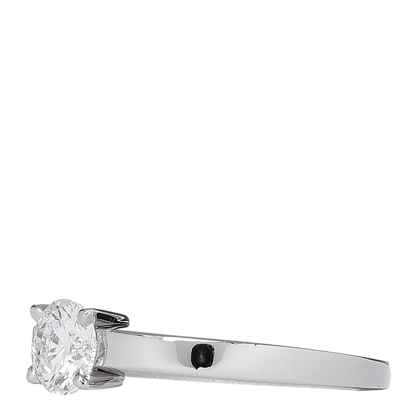 Platinum .53ct Diamond Solitaire Engagement Ring 48 4.5