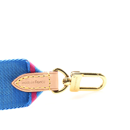 Louis Vuitton Nylon Bandouliere Shoulder Strap Blue Magenta 3 of 3