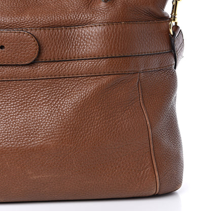 Gucci Pebbled Calfskin Ride Medium Top Handle Bag Brown 14 of 16