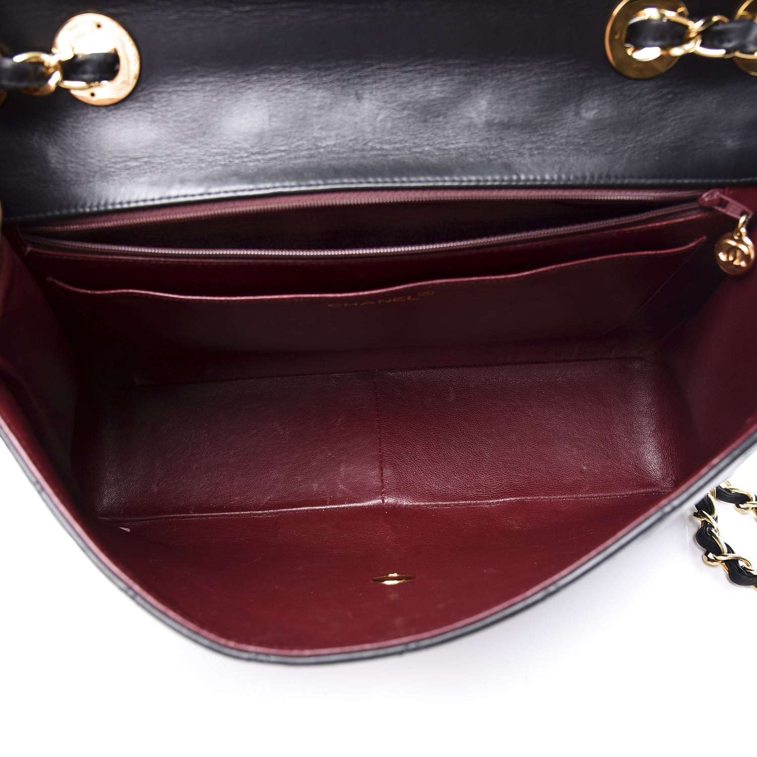Chanel Lambskin Quilted XL Jumbo Single Flap Black 4 of 13