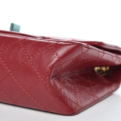Chanel Aged Calfskin Quilted 2.55 Reissue Mini Flap Red 9 of 12