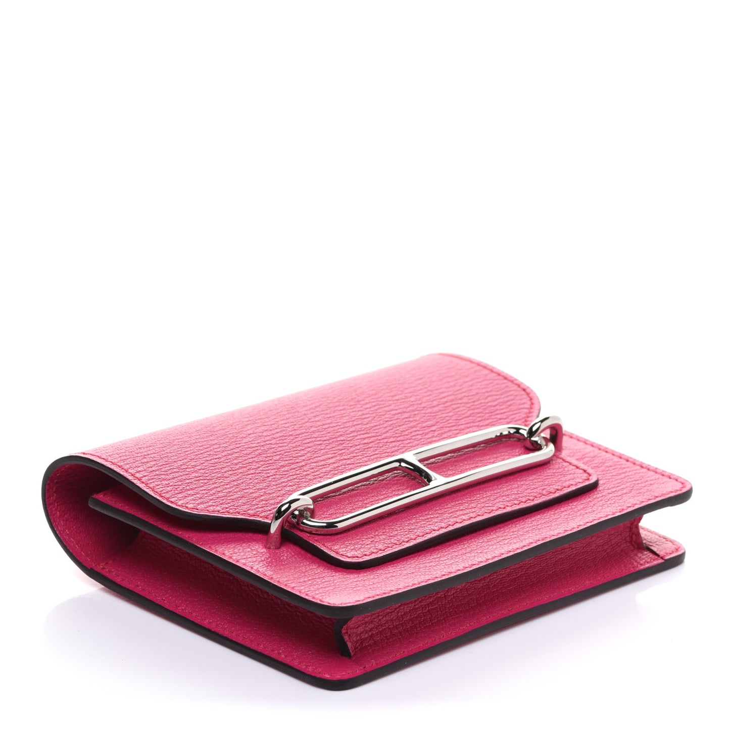 Chevre Mysore Roulis Slim Wallet Rose Shocking