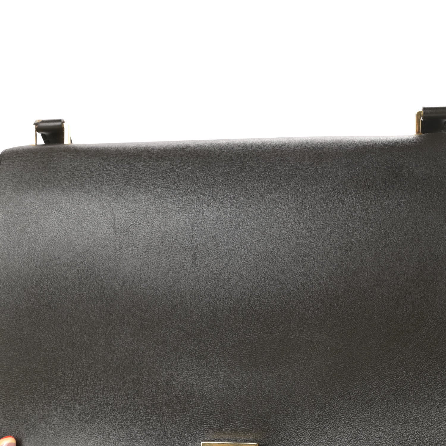 Celine Smooth Calfskin Suede Large Tri-Color Trapeze Dark Grey 17 of 23
