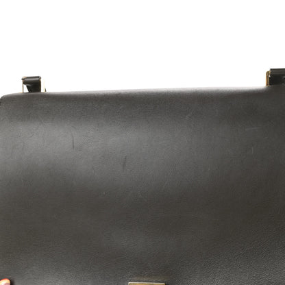 Celine Smooth Calfskin Suede Large Tri-Color Trapeze Dark Grey 17 of 23