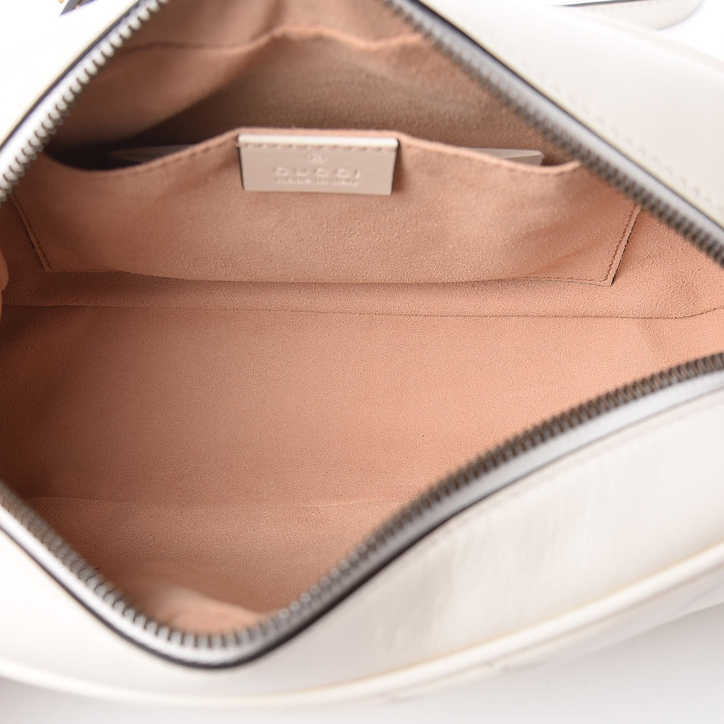 Calfskin Matelasse Small GG Marmont Chain Shoulder Bag White