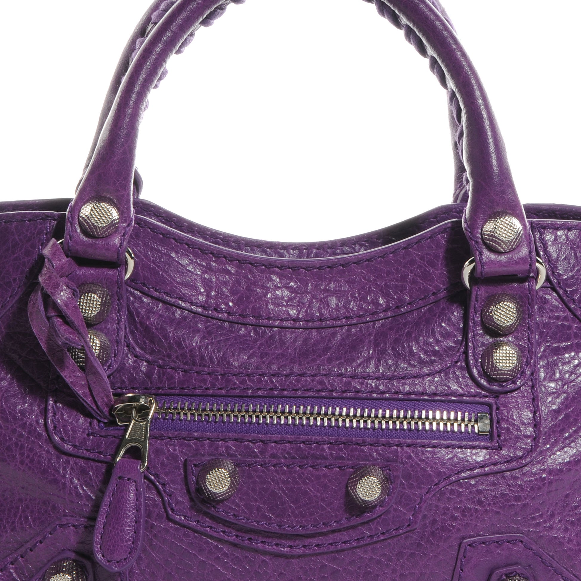 Balenciaga Agneau Giant 12 Silver Hardware Mini City Ultraviolet 9 of 11