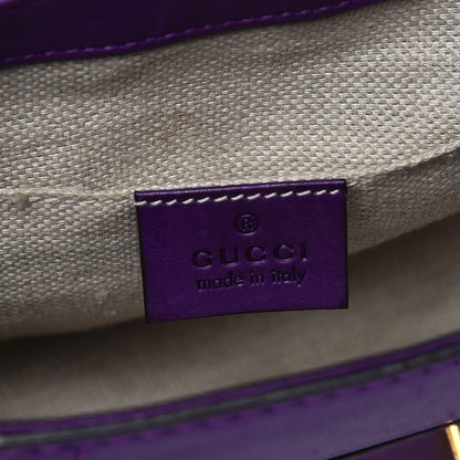 Gucci Calfskin Small Snaffle Bit Shoulder Bag Purple 6 of 14