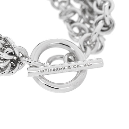 Tiffany Sterling Silver Multi Strand Puff Heart Bracelet 3 of 3