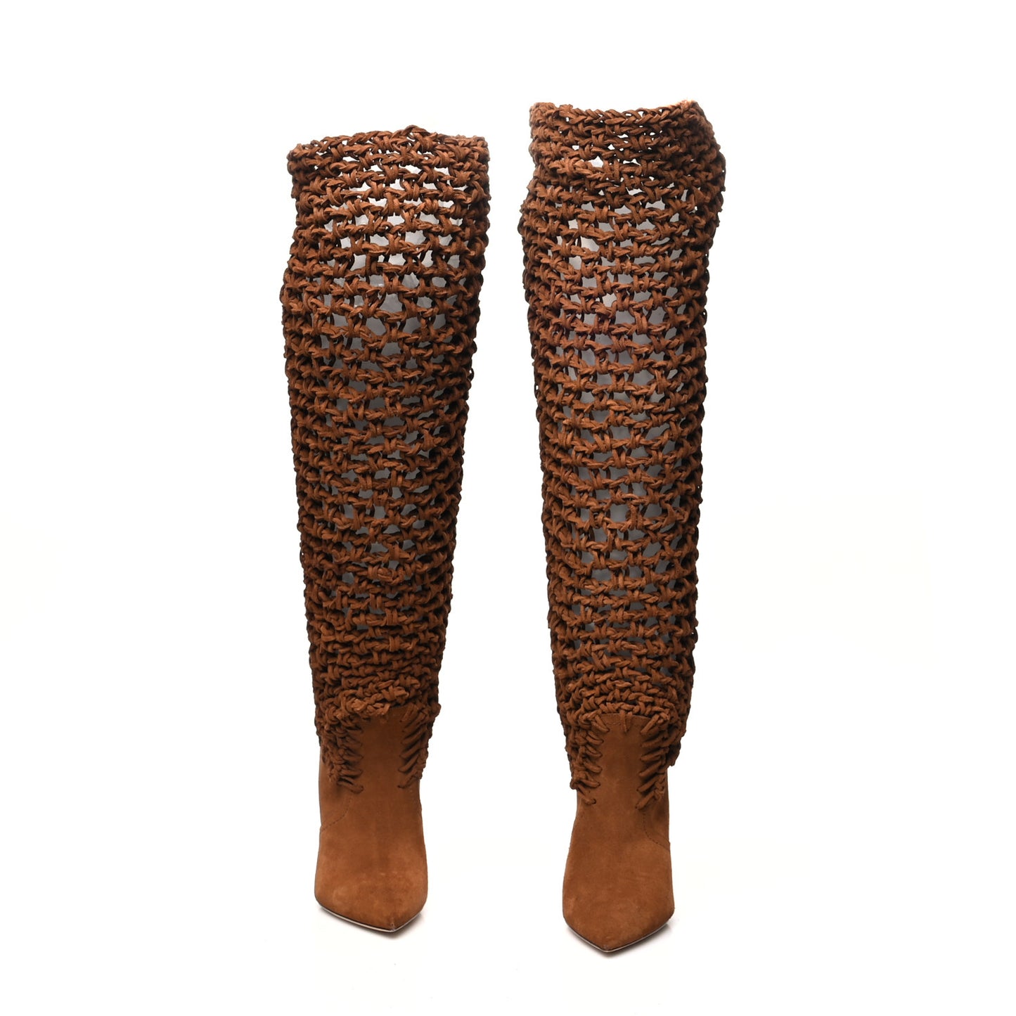 Suede Twine Soho Niki 105 Thigh High Boots 37 Light Land