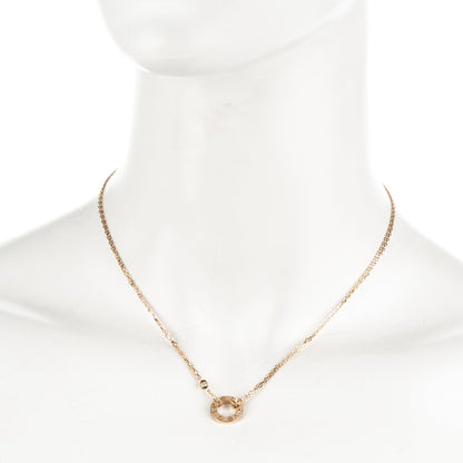 Cartier 18K Yellow Gold 2 Diamond LOVE Necklace 2 of 6