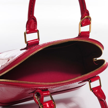 Louis Vuitton Vernis Alma BB Pomme D'Amour 5 of 8