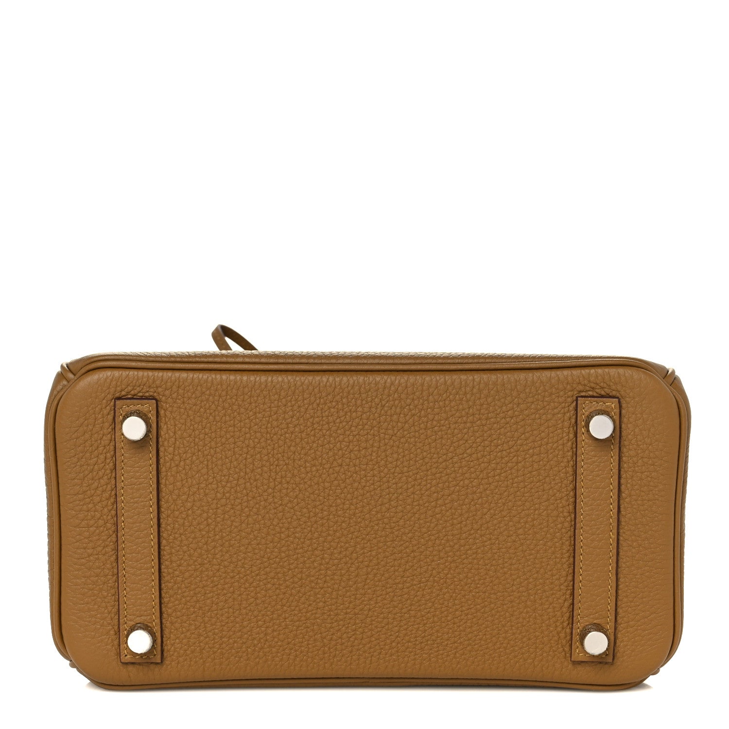 Hermes Togo Verso Birkin 25 Bronze Dore Bleu Brume 5 of 34