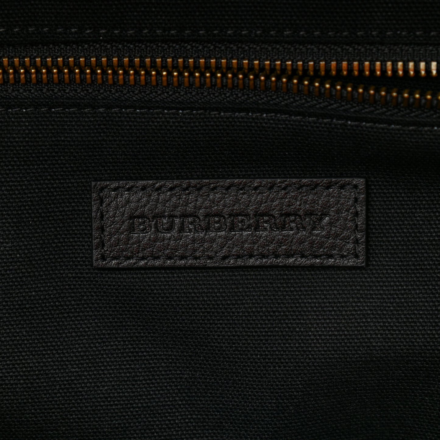Mega Check Calfskin Abbeydale Simple Backpack Black Camel