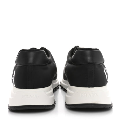 Prada Nylon Gabardine Logo Sneakers 41 Black 6 of 9
