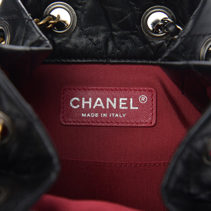 Chanel Aged Calfskin Quilted Small Gabrielle Backpack Black 5 of 10