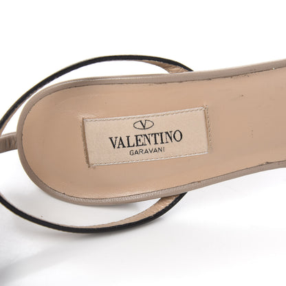 Valentino Garavani Nappa Rockstud Ankle Strap Sandals 39 Black Poudre 6 of 6