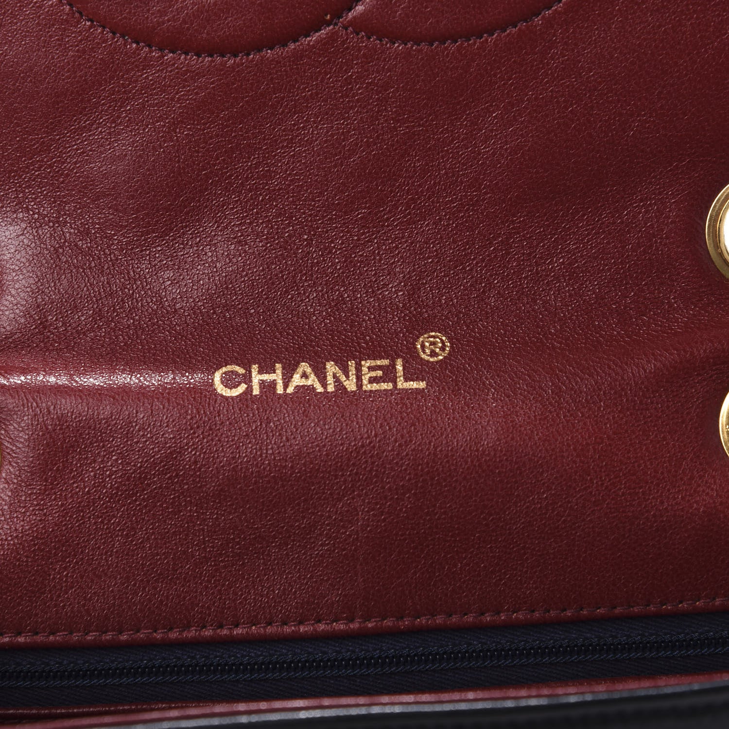 Chanel Lambskin Quilted Small Single Flap Navy 8 of 11