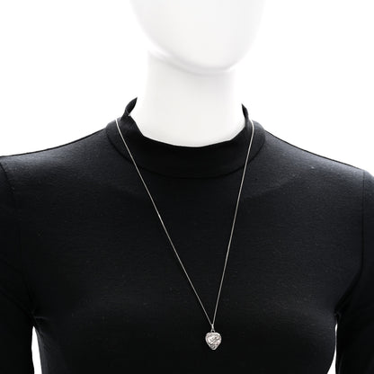 Chanel Crystal CC Round Pendant Necklace Gold 7 of 7