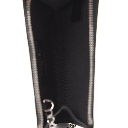 Chanel Caviar Camellia Embossed Key Holder Case Black 5 of 8