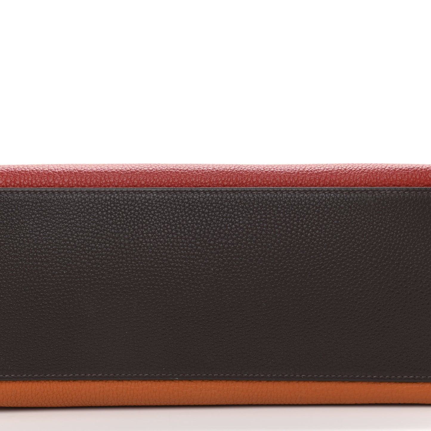 Togo Tri-Color Kelly Retourne 32 Vermillion Orange Ebene