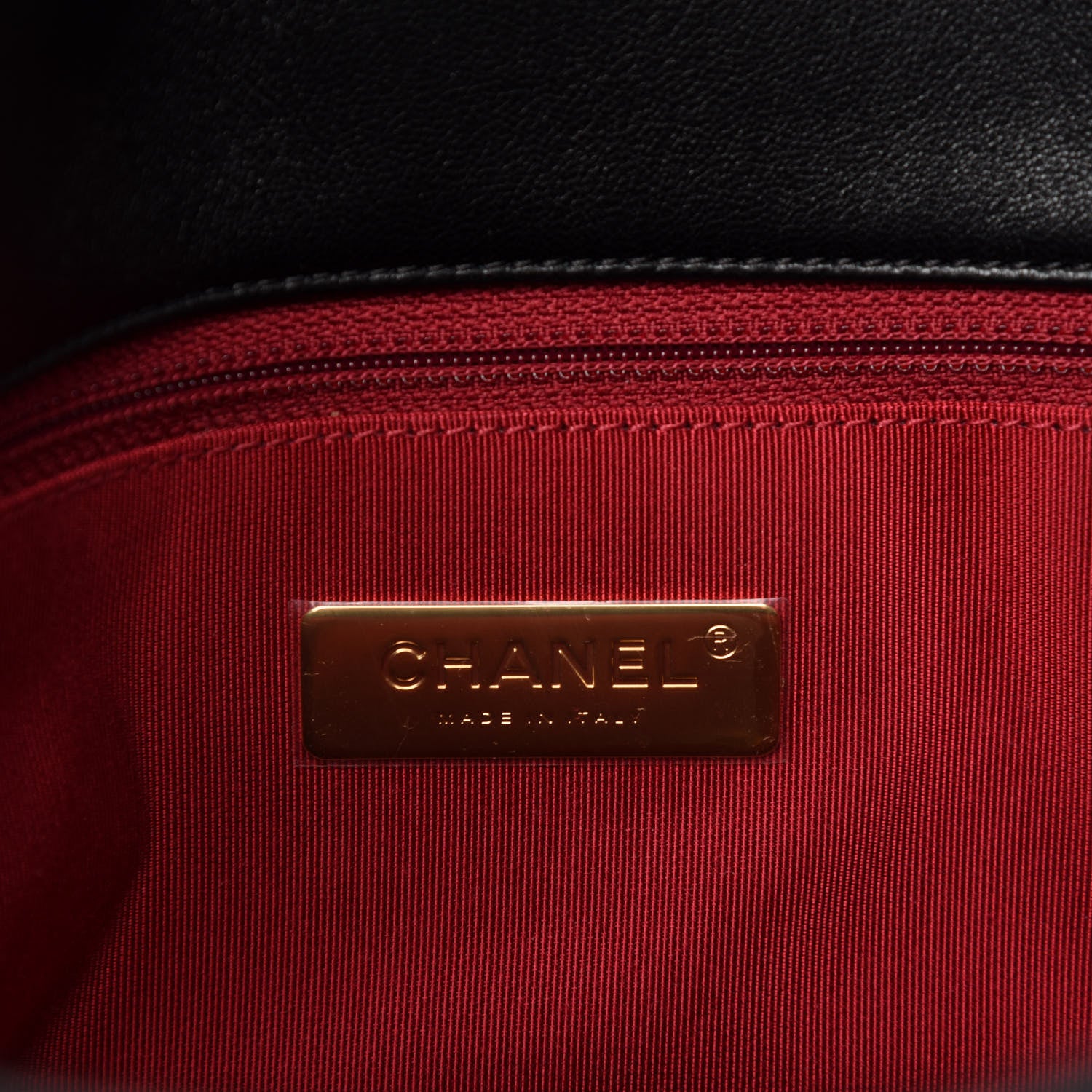 Chanel Lambskin Quilted Medium 19 Flap Black 8 of 10