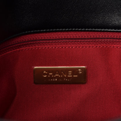 Chanel Lambskin Quilted Medium 19 Flap Black 8 of 10