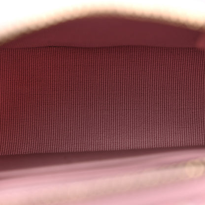 Chanel Tweed Quilted Mini Clutch With Chain Pink 5 of 11