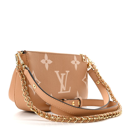 Louis Vuitton Empreinte Monogram Giant Multi Pochette Accessories Arizona Creme 3 of 11