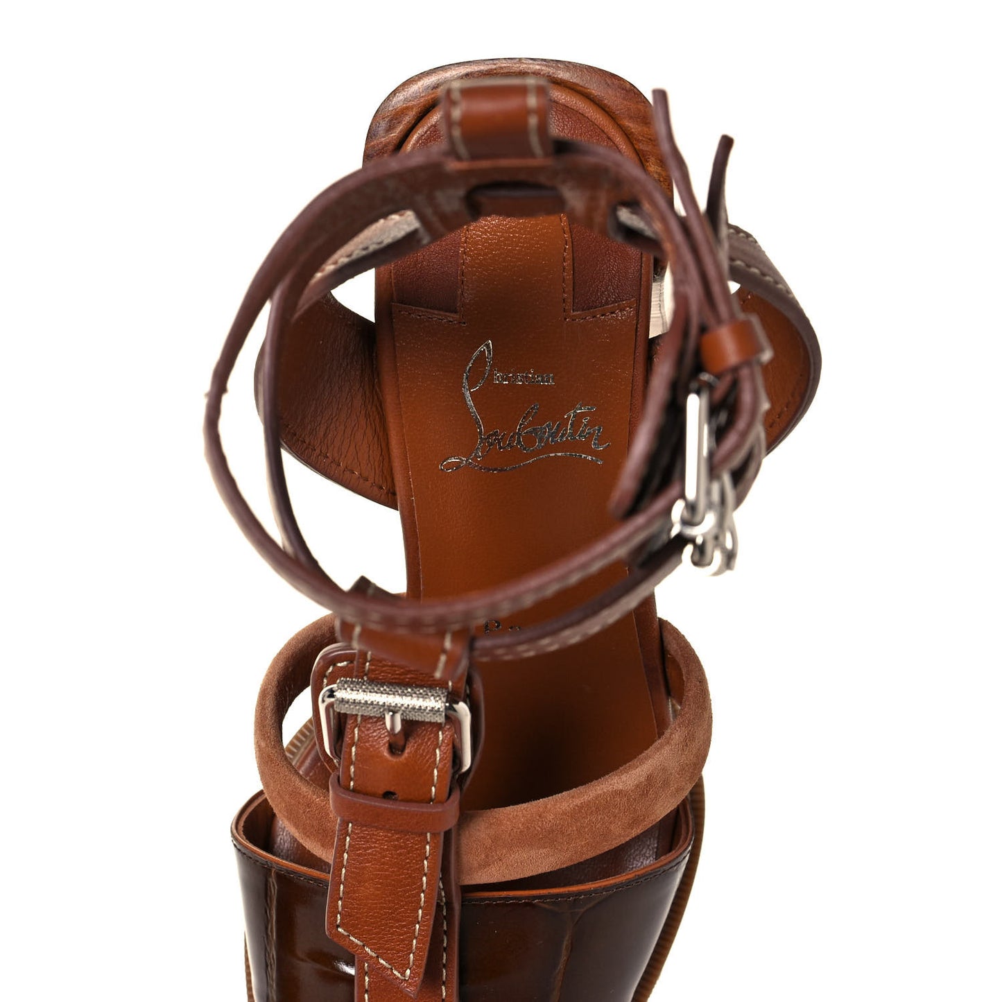 Calfskin Rangerissima Lug 100 Sandal 37.5 Cuoio Fauve