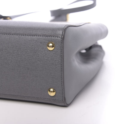 Fendi Vitello Elite Petite 2Jours Tote Grigio Grigio Chiaro 10 of 10