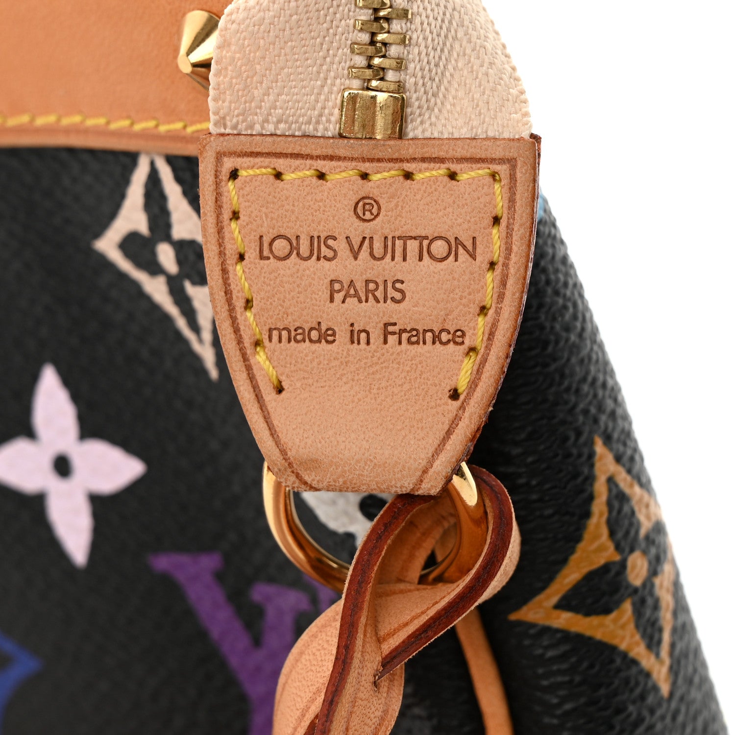 Louis Vuitton Monogram Multicolor Pochette Accessories Black 10 of 13