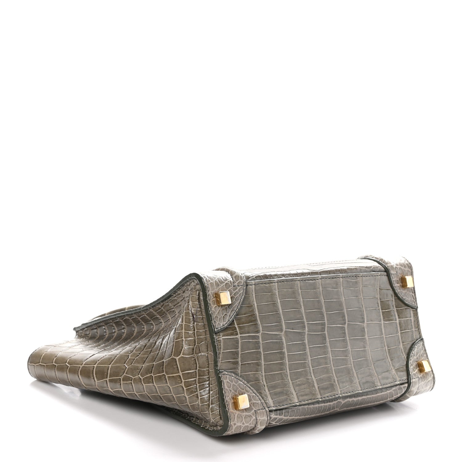 Celine Crocodile Micro Luggage Souris 4 of 9