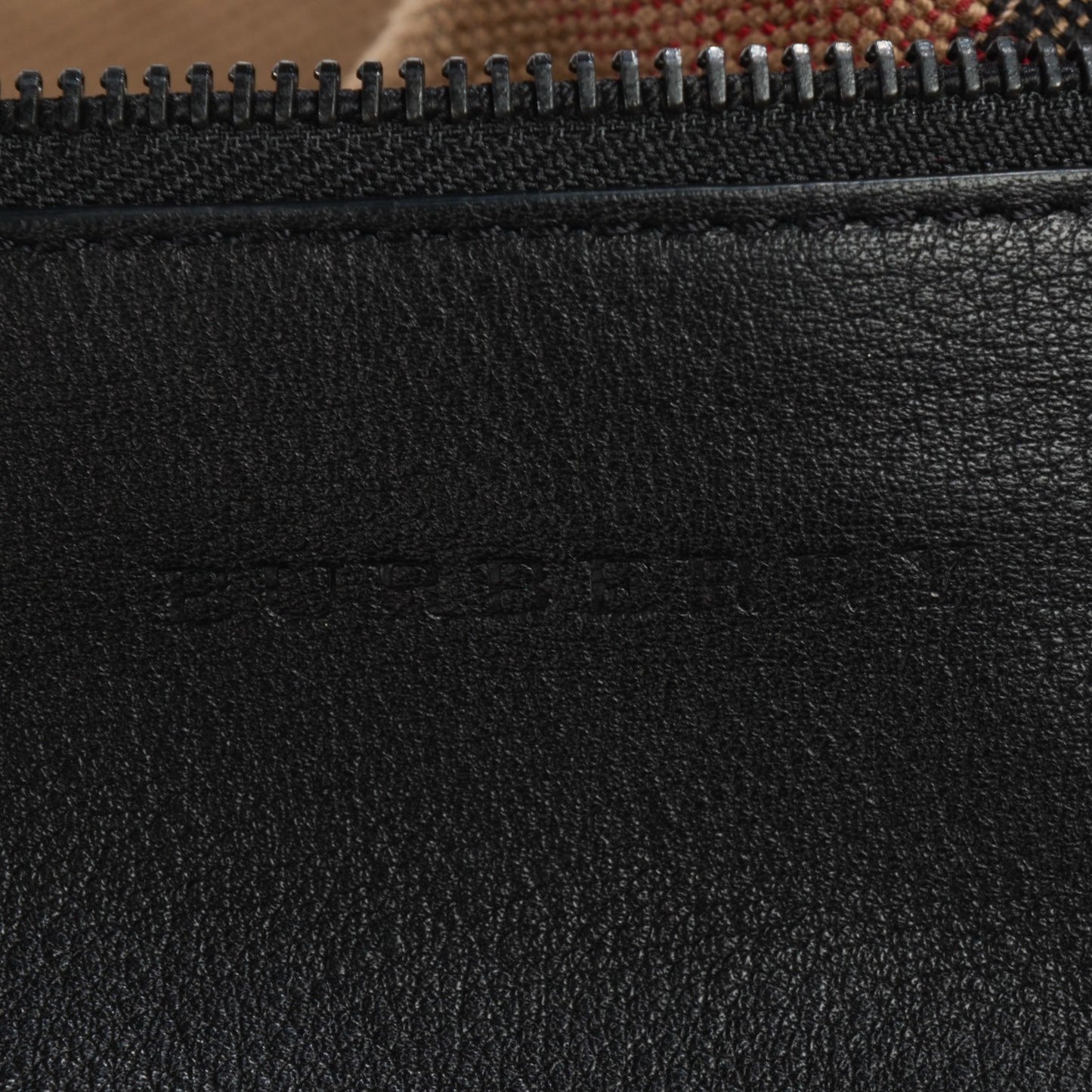 Canvas Mega Check Medium Lauriston Tote Black