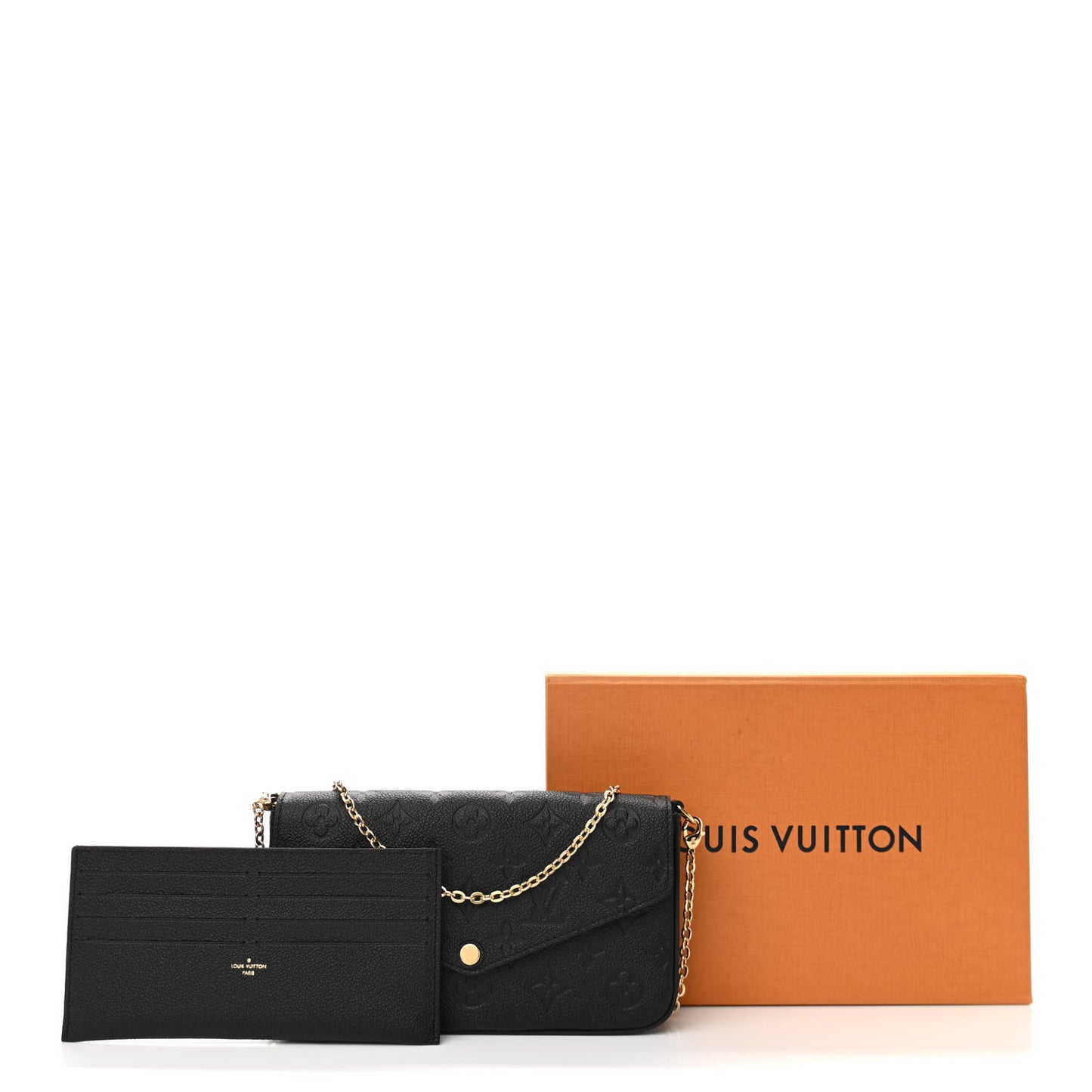 Empreinte Pochette Felicie Chain Wallet Black
