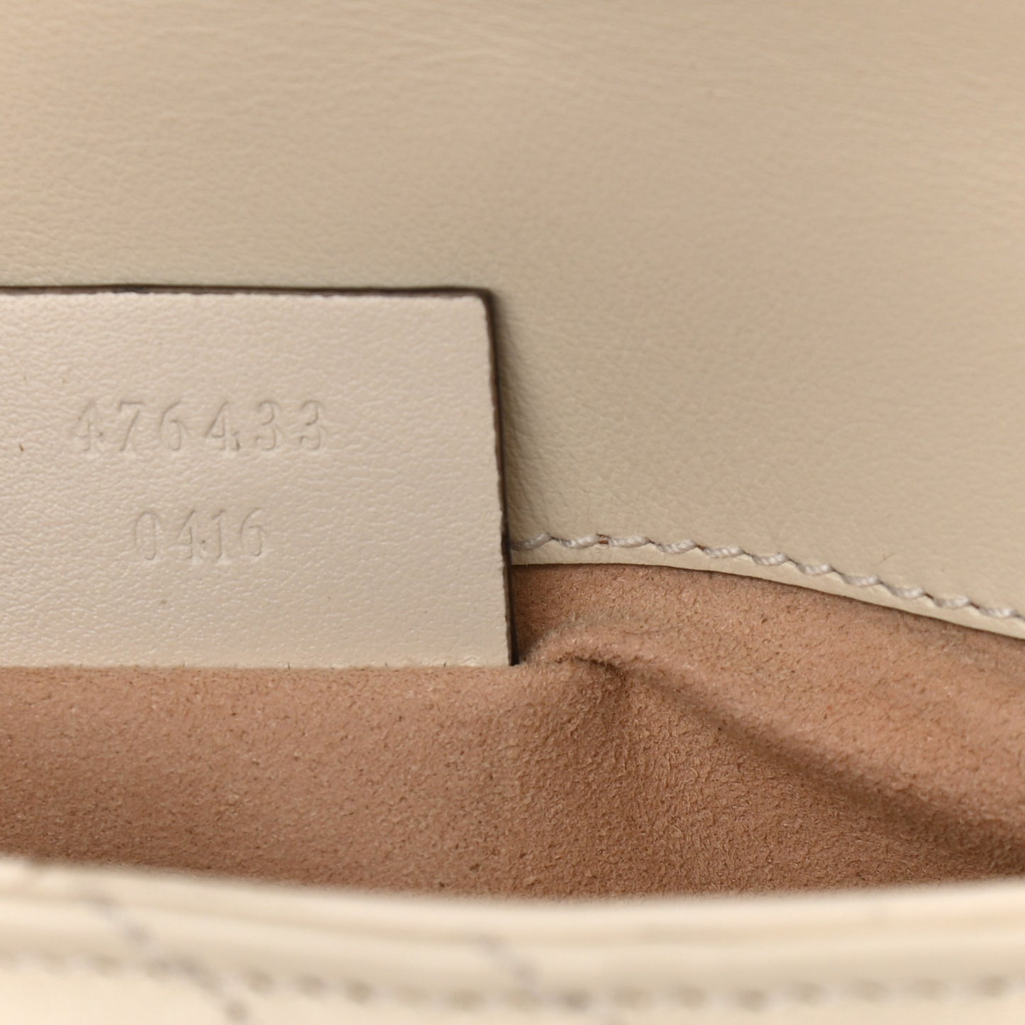 Calfskin Matelasse Super Mini GG Marmont Shoulder Bag White
