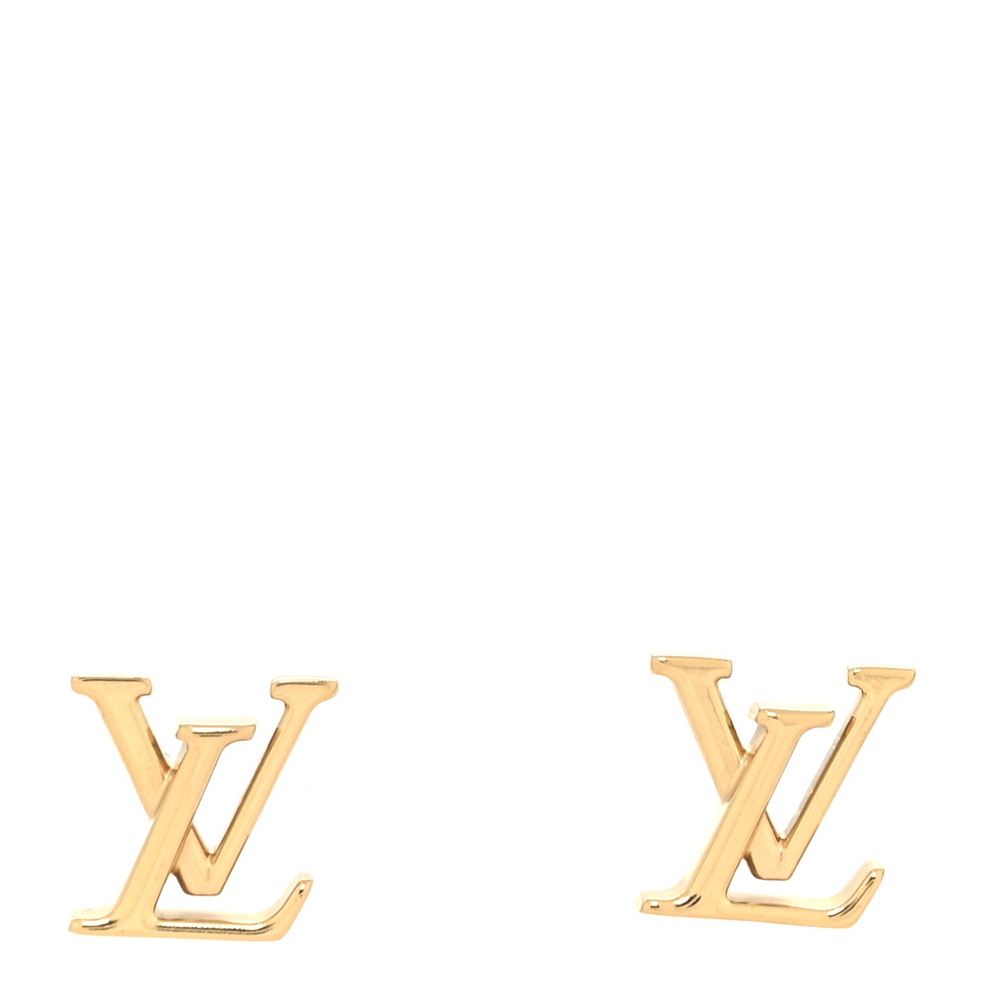 Metal LV Iconic Earrings Gold