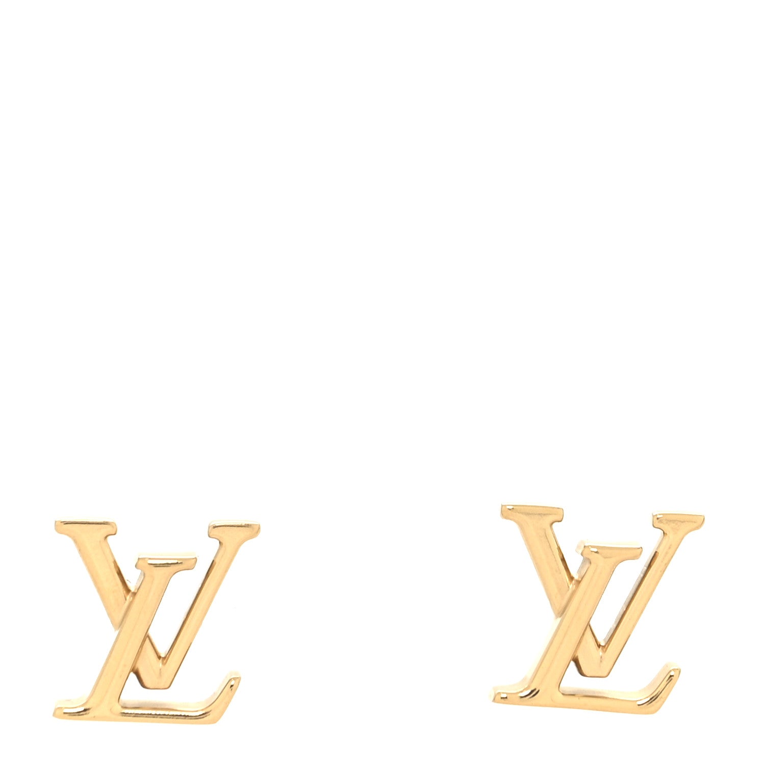 Louis Vuitton Metal LV Iconic Earrings Gold 1 of 5