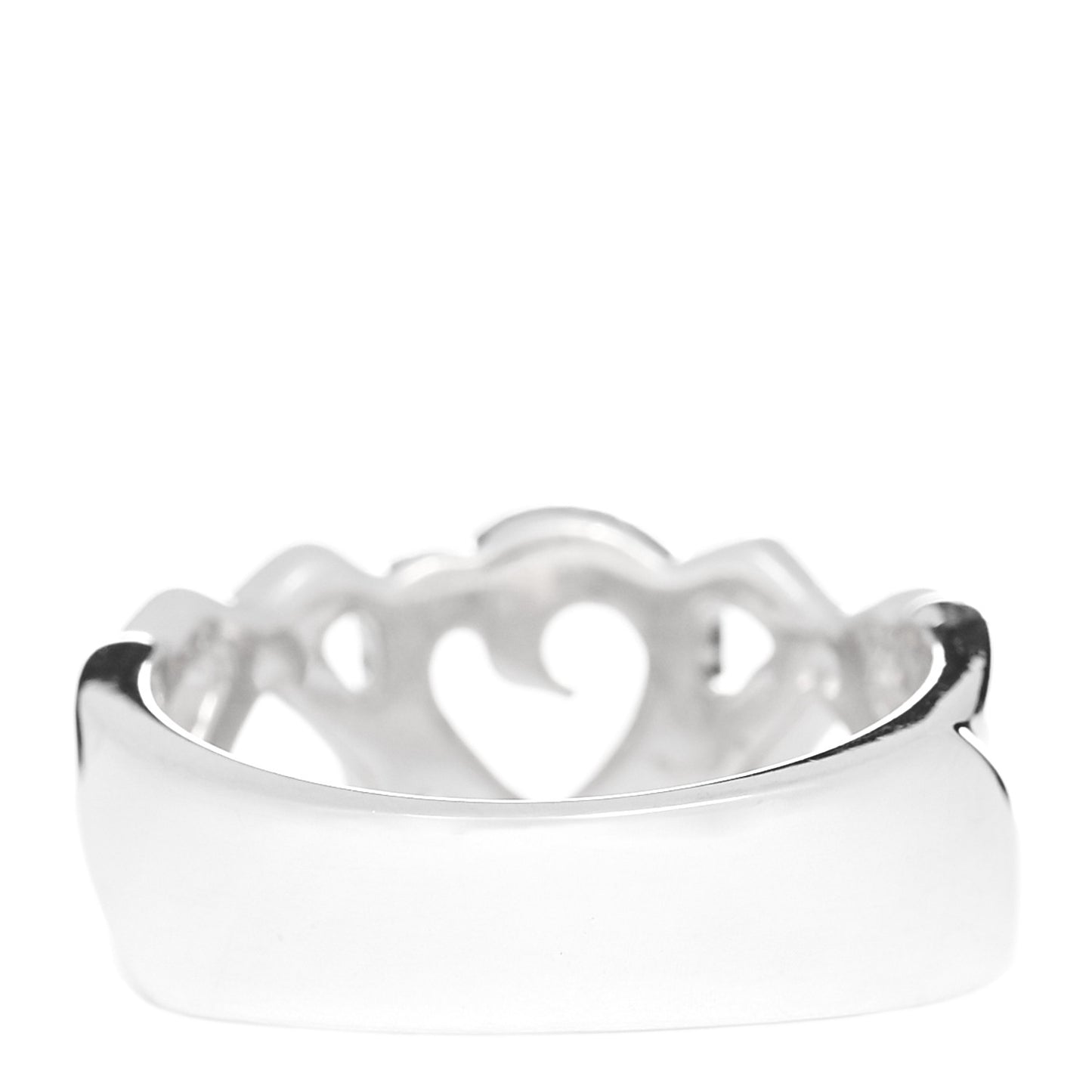 Sterling Silver Paloma Picasso Loving Heart Band Ring 48 4.5