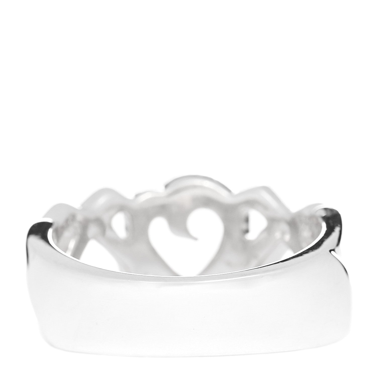 Tiffany Sterling Silver Paloma Picasso Loving Heart Band Ring 48 4.5 3 of 4