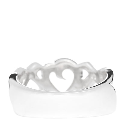 Tiffany Sterling Silver Paloma Picasso Loving Heart Band Ring 48 4.5 3 of 4