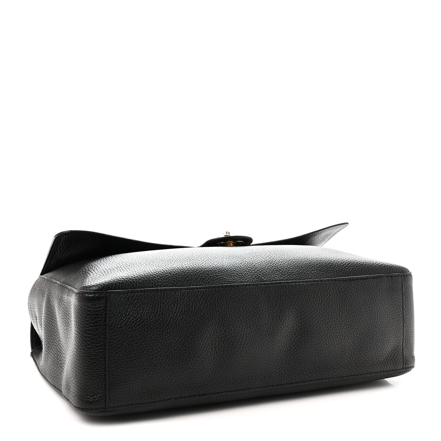 Grained Calfskin Souplissimo Maxi Flap Black