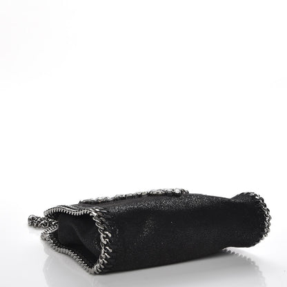 Stella McCartney Shaggy Deer Crystal Stones Heart Tiny Falabella Tote Black 4 of 8
