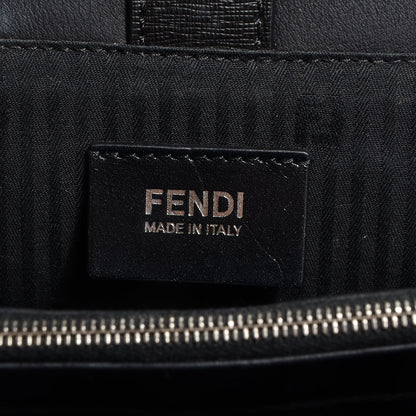 Fendi Saffiano Monster Colorblock Petite 2Jours Tote Black 7 of 10