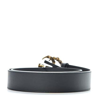 Gucci Calfskin Crystal Double G 40mm Belt 90 36 Black Multicolor 3 of 6