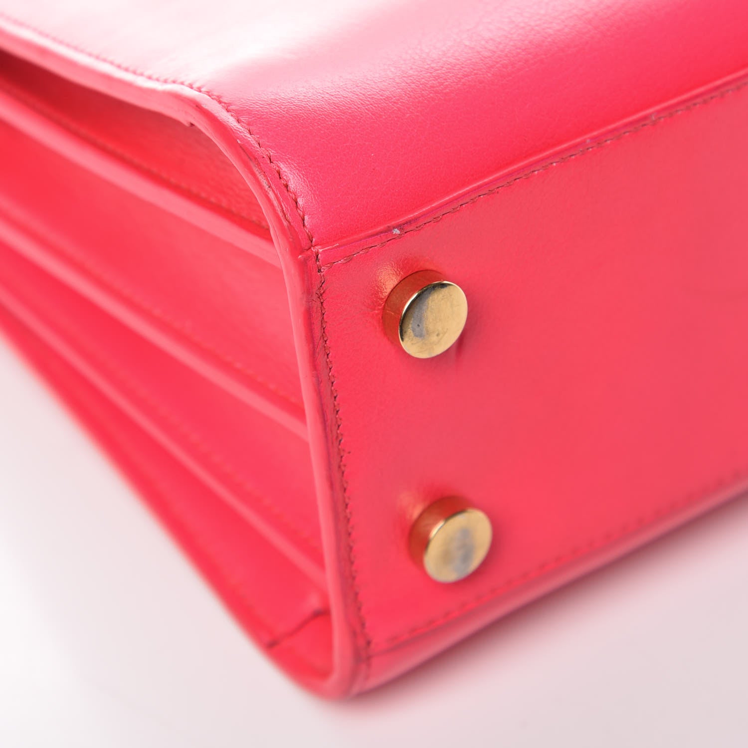 Saint Laurent Calfskin Nano Sac De Jour Fluo Pink 10 of 16