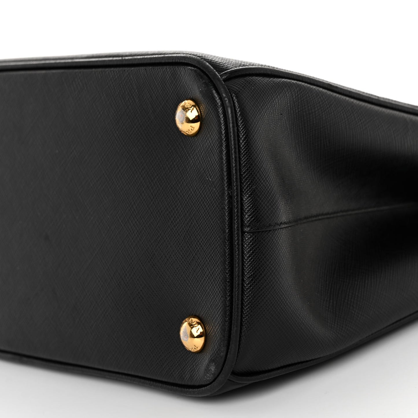Saffiano Small Galleria Double Zip Tote Black